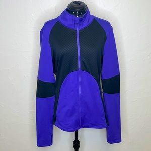 - Fabletics Purple & Black Full Zip Jacket
